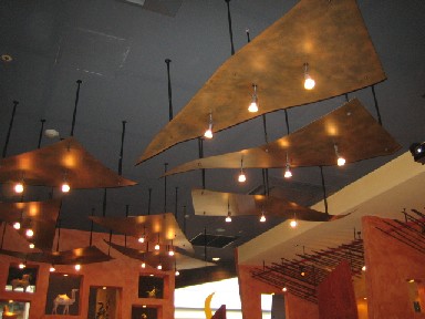 四川料理店の天井